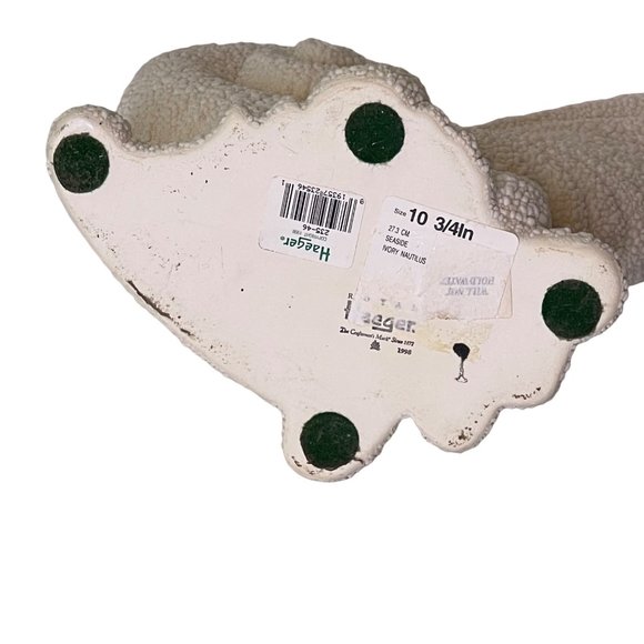 Vintage Royal Haeger Vase Nautilus Shell 1998 Textured Off White 10.75" Tropical - Picture 5 of 7